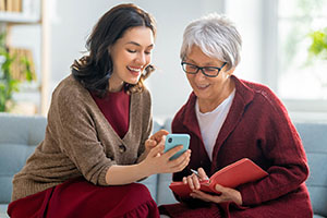 One-on-One Sessions with two women on phone